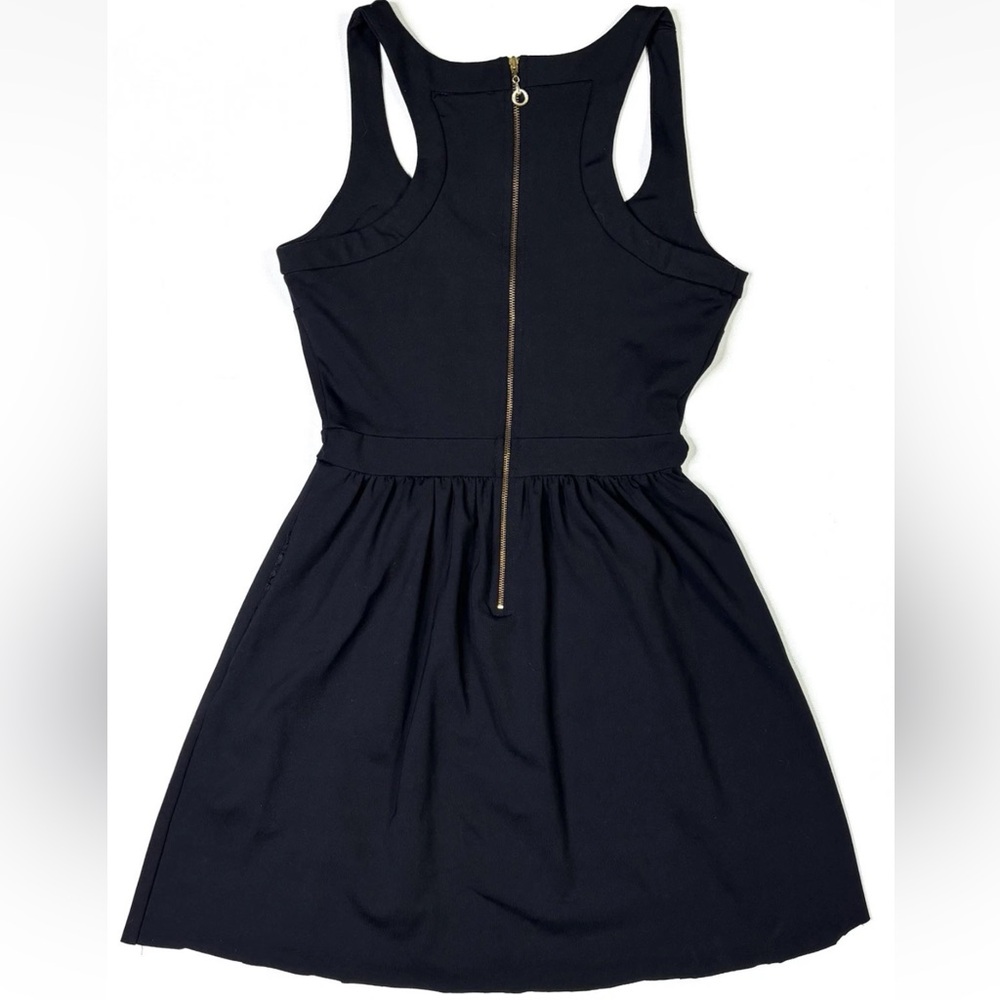 Cynthia Rowley Dress Women’s Small Black Sleeveless Zip Stretch A-Line - Picture 2 of 12